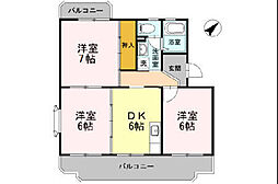 ラリヴィエール3 3DKの間取図画像