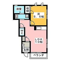 センチュリーハイム 1LDKの間取図画像