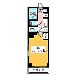 S-FORT小田原 1Kの間取図画像