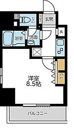 S-FORT小田原 1Kの間取図画像