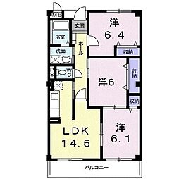 ブィオラヒルズ 3LDKの間取図画像