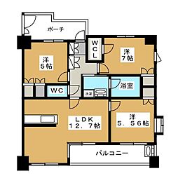 KDXレジデンス町田 3LDKの間取図画像