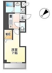 ルミナス 1Kの間取図画像