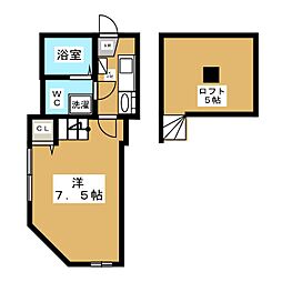 ラフィーネ町田 1Kの間取図画像
