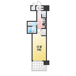 イーストガーデンリバーサイド町田 1Kの間取図画像