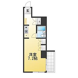 ドミトリー原町田 ワンルームの間取図画像
