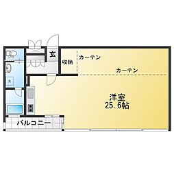 ライトウェル青戸 ワンルームの間取図画像