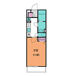 リブリ・ベルハウス 1Kの間取図画像