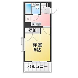 ラポール町田 1Kの間取図画像