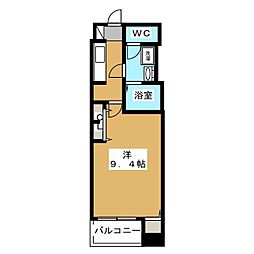 サイドパーク 1Kの間取図画像