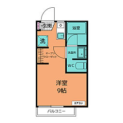 コーポムトウ ワンルームの間取図画像
