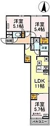 セレスティア小茂根 3LDKの間取図画像