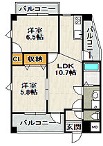 ハリマスタート 403 ｜ 兵庫県宝塚市売布2丁目2-14（賃貸マンション2LDK・4階・50.00㎡） その2