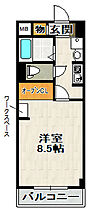 ツインステージ南花屋敷 111 ｜ 兵庫県川西市南花屋敷1丁目（賃貸マンション1K・1階・25.46㎡） その2