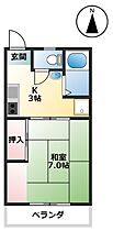 コーポ上原 2-A ｜ 佐賀県佐賀市神園5丁目7-18（賃貸アパート1K・2階・23.00㎡） その2