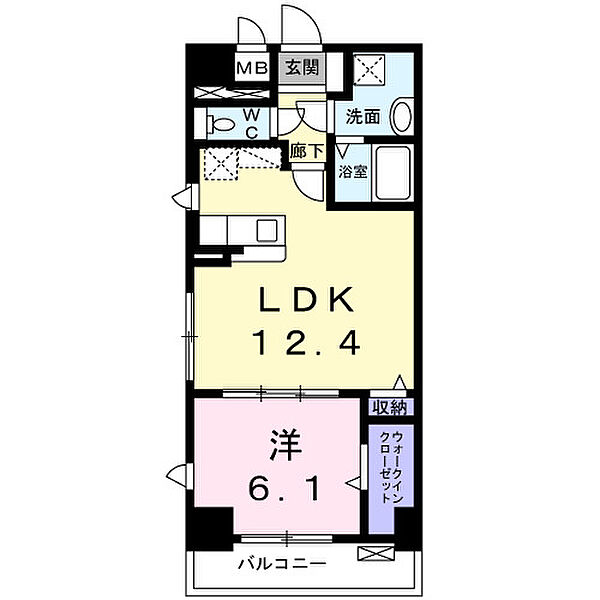 Ｇｒａｎｄ　Ｈｉｌｌｓ 406｜佐賀県佐賀市大財4丁目(賃貸マンション1LDK・4階・45.57㎡)の写真 その2