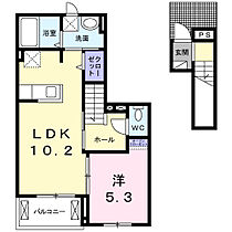 ベラ・ルーチェ 204 ｜ 佐賀県佐賀市多布施4丁目8番8（賃貸アパート1LDK・2階・42.58㎡） その2