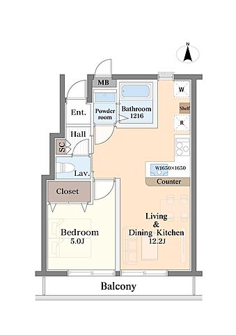 間取り エスカイア等々力 3階/-