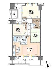 レガリア 3LDKの間取図画像
