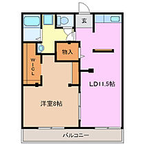 フォーヴル錦B Ｂ207 ｜ 三重県四日市市日永西3丁目9-15（賃貸アパート1LDK・2階・46.20㎡） その2