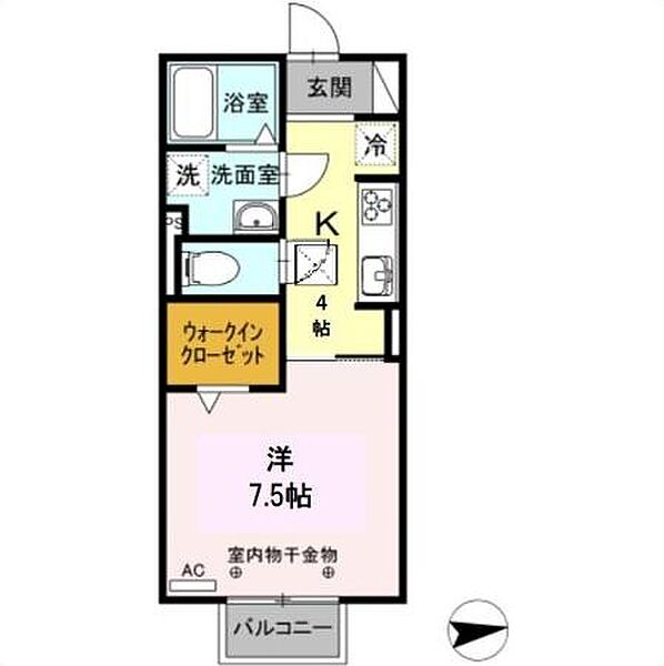 グランモア矢内谷II 102｜三重県四日市市大矢知町(賃貸アパート1K・1階・30.03㎡)の写真 その2