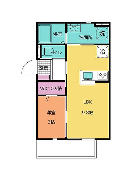 ユアメゾンソレイユ 203号室｜三重県四日市市羽津中1丁目(賃貸アパート1LDK・1階・33.05㎡)の写真 その2