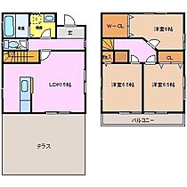 コテージ藤井　B  ｜ 三重県四日市市伊坂台1丁目71（賃貸一戸建3LDK・1階・84.26㎡） その2