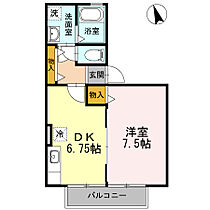 ウエストバンブーII　A棟 201 ｜ 三重県四日市市ときわ5丁目2-44（賃貸アパート1DK・2階・35.38㎡） その2