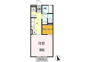 クレールカルチェ4 205 ｜ 三重県四日市市中川原3丁目3-16（賃貸アパート1K・2階・30.27㎡） その2