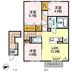 物件の間取り