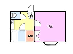SKファーム 1Kの間取図画像