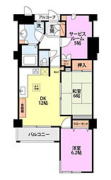 ロイヤルマンション 2SLDKの間取図画像