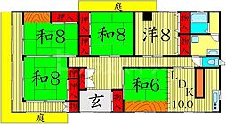 JR常磐線 亀有駅 徒歩16分の賃貸マンション 1階5LDKの間取り