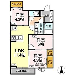 間取図画像 3LDK