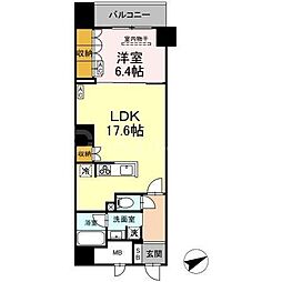 東京メトロ東西線 葛西駅 徒歩5分の賃貸マンション 4階1LDKの間取り