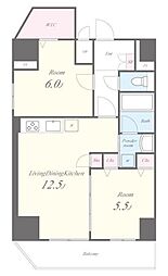京成押上線 京成立石駅 徒歩12分の賃貸マンション 14階1SLDKの間取り