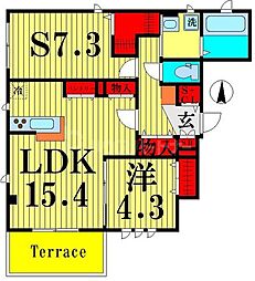 間取図画像 1SLDK