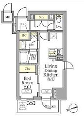 間取図画像 1LDK