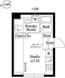 CASAGRAZIE新小岩 ワンルームの間取図画像