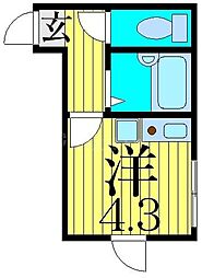 サザンロード新小岩 ワンルームの間取図画像