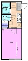 Sol-HiroaYOTSUGI 1Kの間取図画像