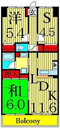 RJRRECROSS立石 3LDKの間取図画像