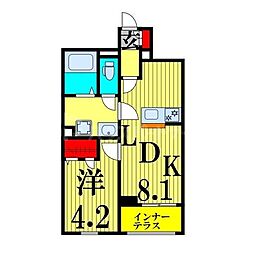 FUKU Stage 1LDKの間取図画像