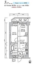 足立区東和2丁目マンション 2DKの間取図画像