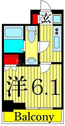 URBANPARKお花茶屋 1Kの間取図画像