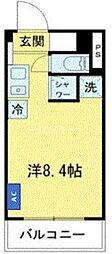 ラフィーヌ・立石 ワンルームの間取図画像