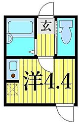 GranCasa ワンルームの間取図画像