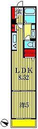 グランデ・フルール 1LDKの間取図画像