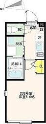 アイリスガーデン 1Kの間取図画像