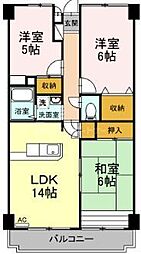 コンフォール瑞江 3LDKの間取図画像